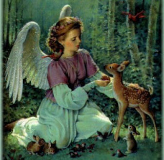 Angel con animalito