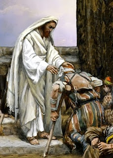 Jesús Sanando a un enfermo
